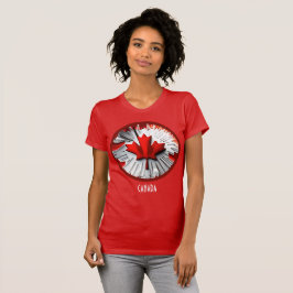 Altertes Ahornleaf: Eine kreative kanadische Drehu T-Shirt