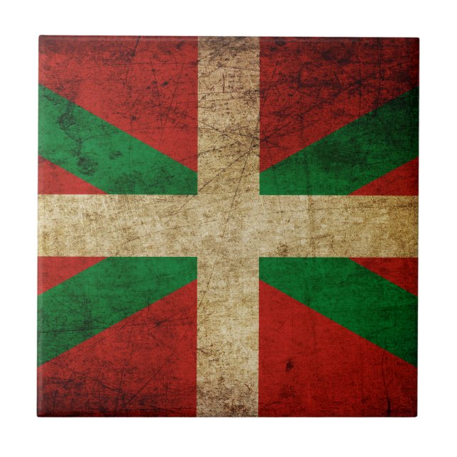 Altertümlicher Ikurriña Fliese (Vorderseite)