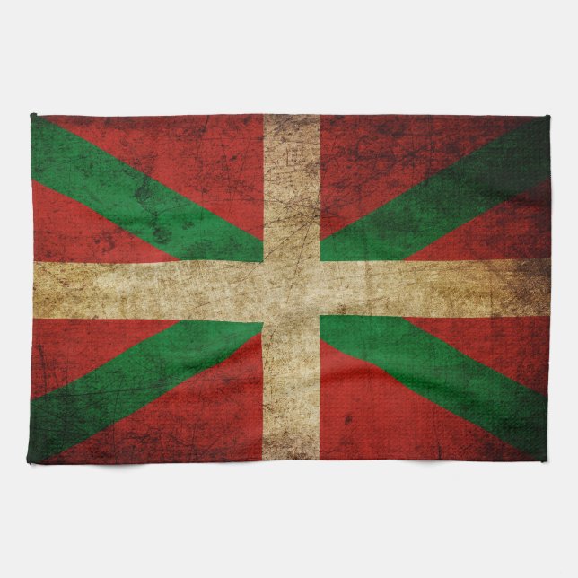 Altertümlicher Ikurriña Handtuch (Horizontal)