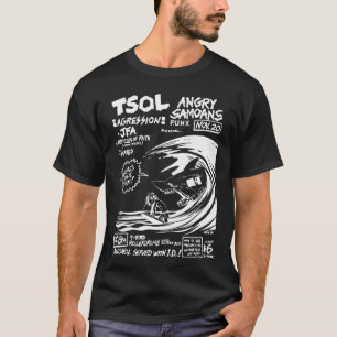 Altes 1982 L.A. Punk-Show-Poster – TSOL & Angry T-Shirt