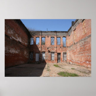 Altes abandoned Gebäude in Shendeport, Louisiana Poster