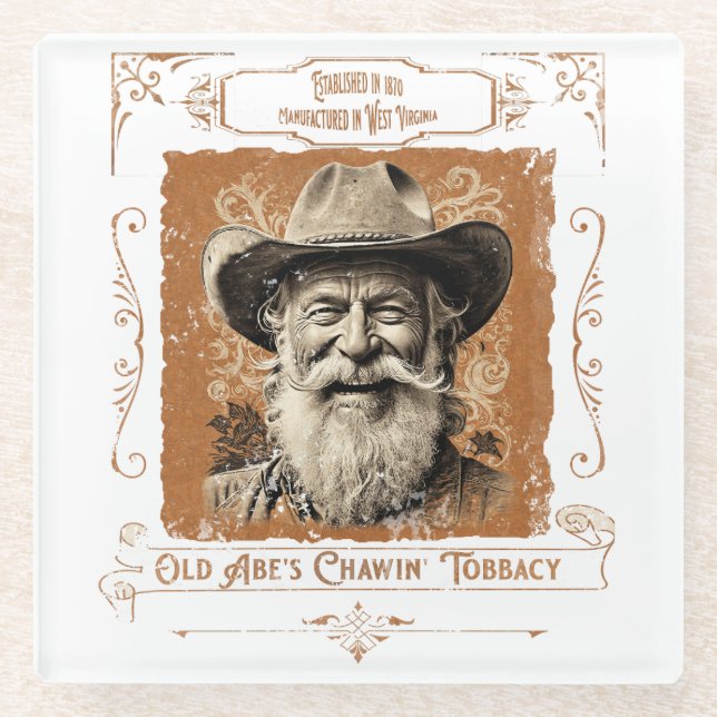 Altes Abes Chawin' Tobacci Glasuntersetzer (Vorderseite)