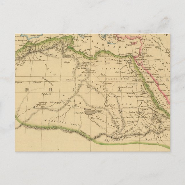 Altes Afrika 2 Postkarte (Vorderseite)