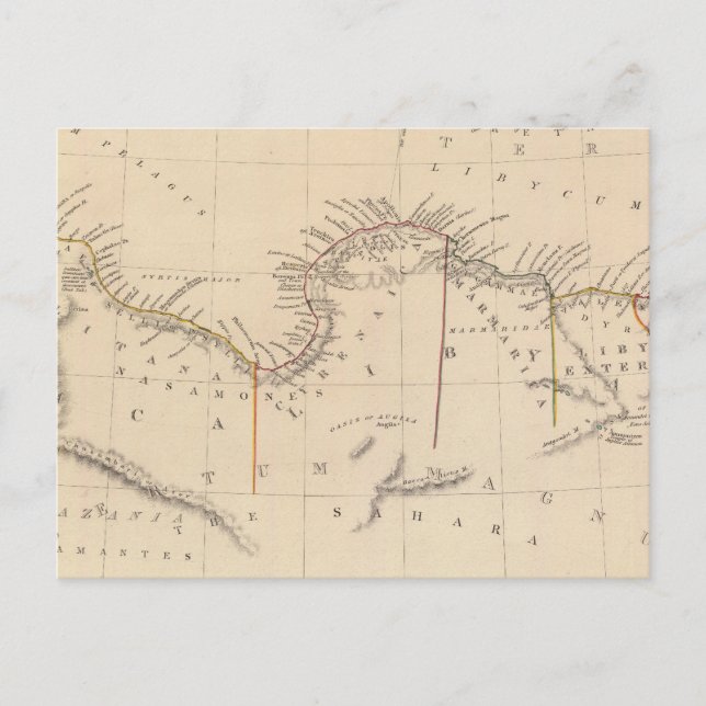 Altes Afrika oder Libyen II Postkarte (Vorderseite)