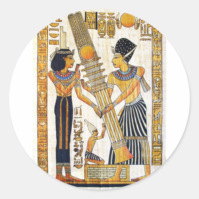 Altes Ägypten 1 Runder Aufkleber (Vorderseite)