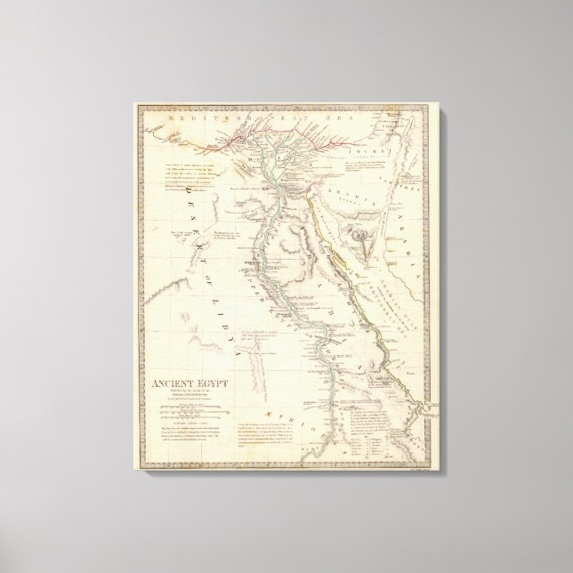 Altes Ägypten 3 Leinwanddruck (Vorderseite)