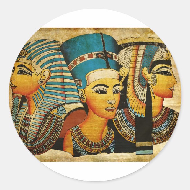 Altes Ägypten 3 Runder Aufkleber (Vorderseite)