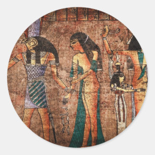 Altes Ägypten 4 Runder Aufkleber