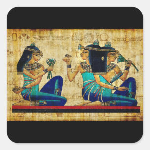 Altes Ägypten 6 Quadratischer Aufkleber