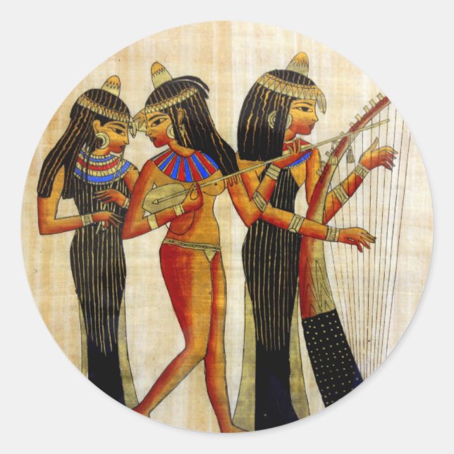 Altes Ägypten 7 Runder Aufkleber (Vorderseite)