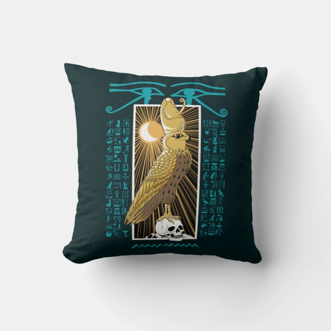Altes Ägypten Falcon God Horus Kissen (Vorderseite)