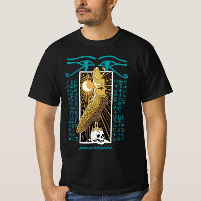Altes Ägypten Falcon God Horus T-Shirt (Vorderseite)