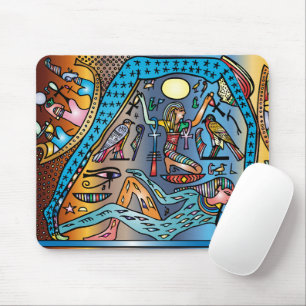 Altes Ägypten Kunst Gott Geb unterstützt Nut in He Mousepad