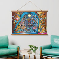Altes Ägypten Kunst Gott Geb unterstützt Nut in He