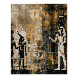 Altes Ägypten Pharao Segen der Sonne Gott Poster