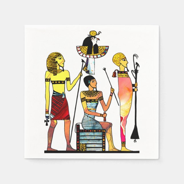 Altes Ägypten Pharaonen Lavish Ormamentation Serviette (Vorderseite)