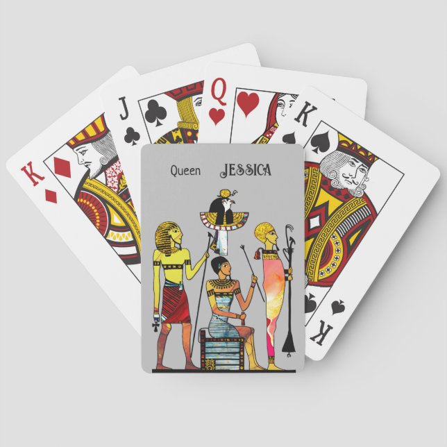 Altes Ägypten Pharaonen Lavish Ormamentation Spielkarten (Rückseite)