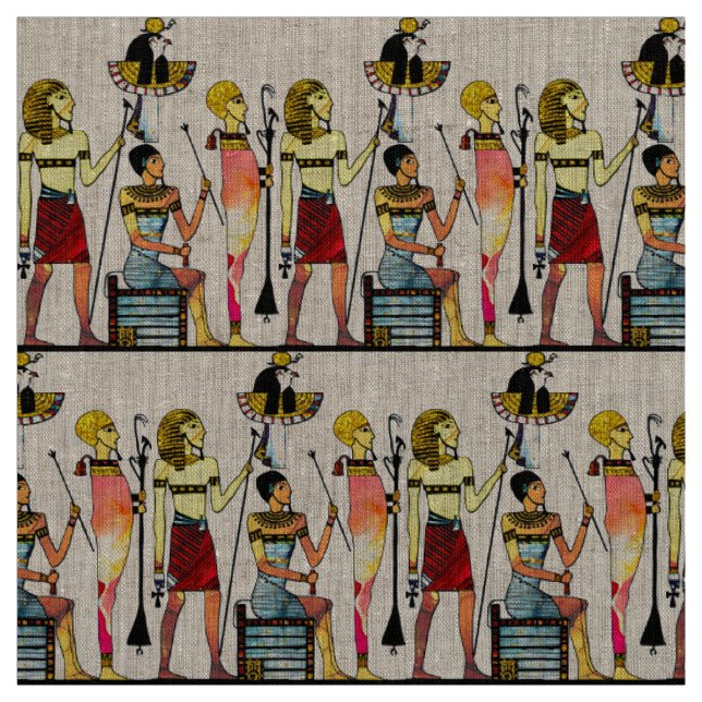 Altes Ägypten Pharaonen Lavish Ormamentation Stoff (Muster)