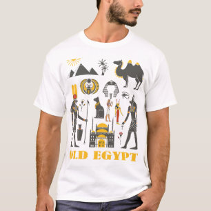Altes Ägypten Pyramiden und Symbole Geschenk T-Shirt