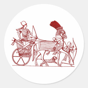 Altes Ägypten Runder Aufkleber