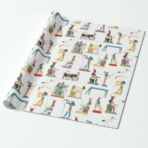 Altes Ägypten Vintage-Ägyptisches Muster Geschenkpapier