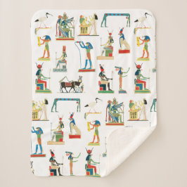 Altes Ägypten Vintages ägyptisches Muster Sherpadecke