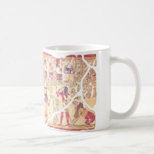 Altes ägyptisches Buch der Toten, das die Hea wieg Kaffeetasse