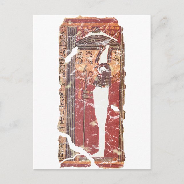 Altes ägyptisches Buch der Toten - Horus Postkarte (Vorderseite)