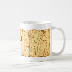 Altes ägyptisches Buch des Toten letzten Gerichts Kaffeetasse