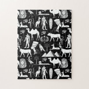 Altes ägyptisches Hieroglyphensymbol-Muster