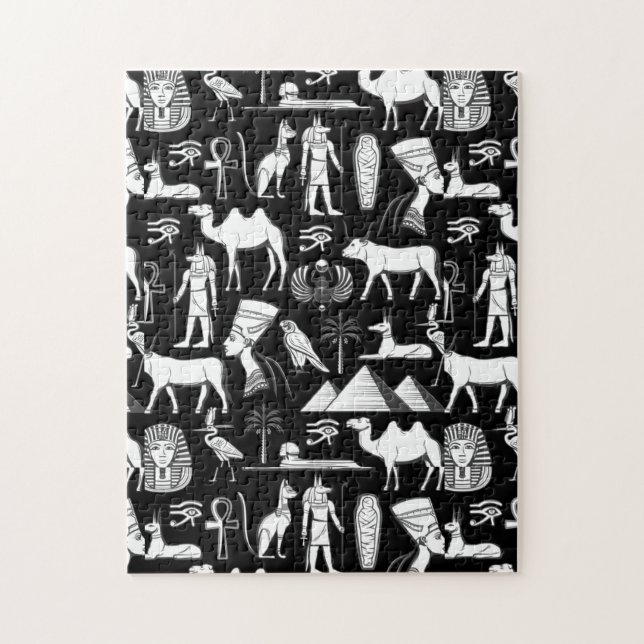 Altes ägyptisches Hieroglyphensymbol-Muster      (Vertikal)