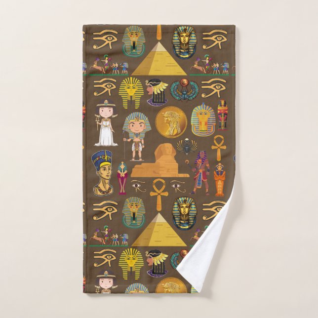 Altes ägyptisches Hieroglyphisches Muster-Symbol Handtuch (Handtuch)