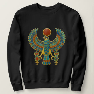 Altes Ägyptisches Horus-Geflügelter Sonnengott Gra Sweatshirt