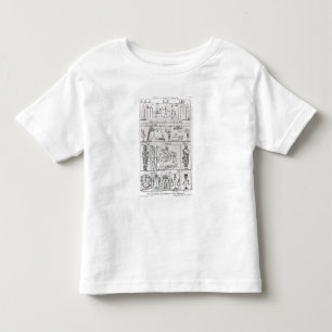 Altes ägyptisches und persisch kleinkind t-shirt