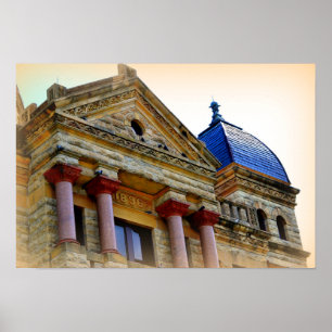 Altes ArchitekturGebäude Poster