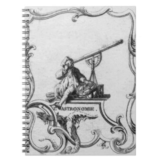 Altes Astronomie-Notizbuch Notizblock