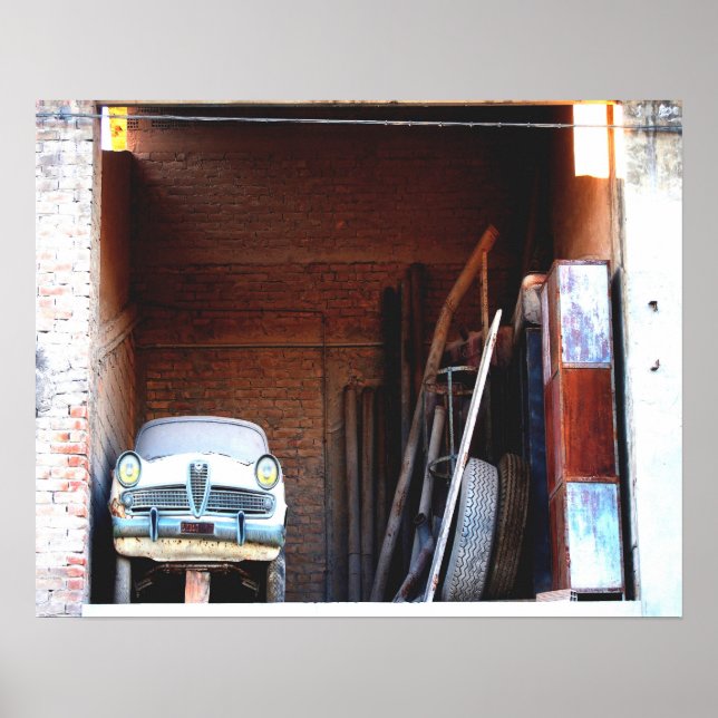 Altes Auto Poster (Vorne)