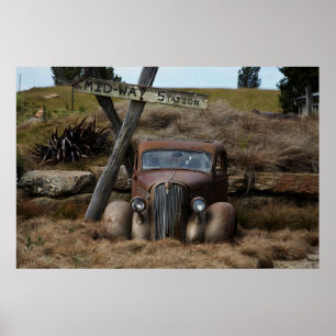 Altes Auto Poster