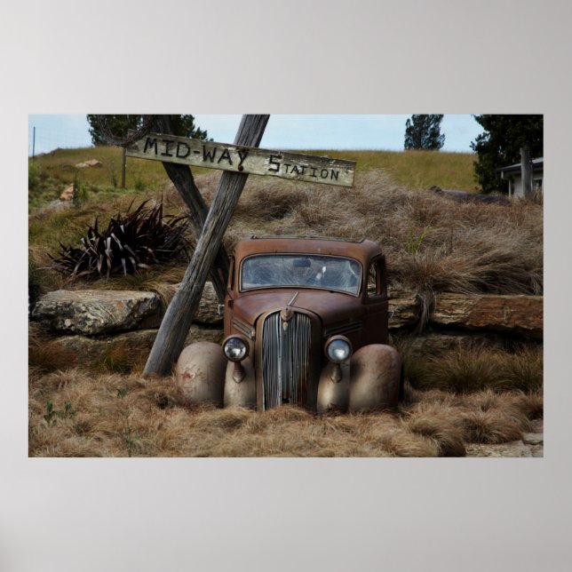 Altes Auto Poster (Vorne)