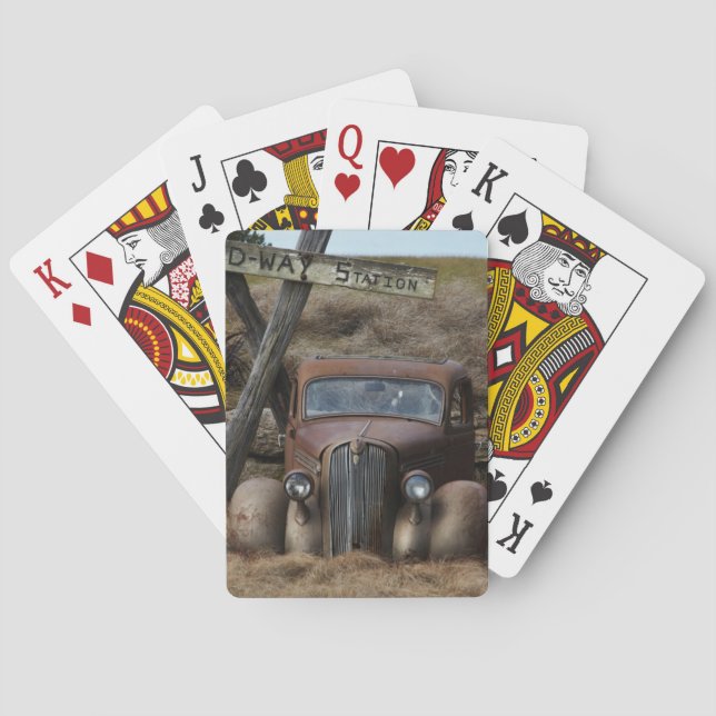 Altes Auto Spielkarten (Rückseite)