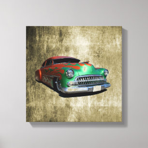 Altes Auto ummantelte Canvas Leinwanddruck