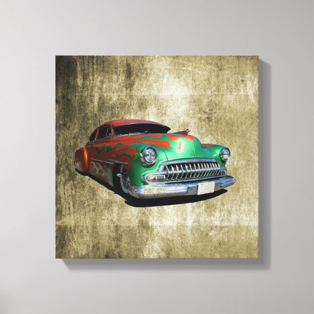 Altes Auto ummantelte Canvas Leinwanddruck (Vorderseite)