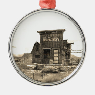 Altes Bankgebäude Ornament Aus Metall
