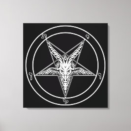 Altes Baphomet Lugano Gestern und Heute Leinwanddruck