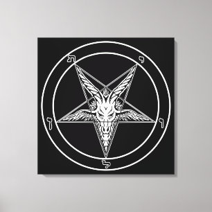 Altes Baphomo Sigil Villa Saroli Leinwanddruck
