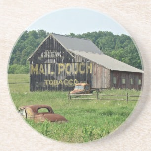 Altes Barn Mail-Pouch Tabakwerbung Untersetzer