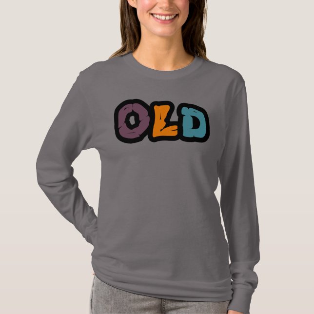 Altes Basic Langarm T-Shirt für Frauen (Vorderseite)