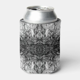 Altes Baumrinden Schwarz-Weiß-Foto Musterdesign Dosenkühler