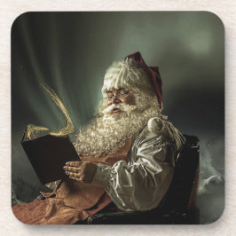 Altes Bild der Magie des Weihnachtsmannes Getränkeuntersetzer