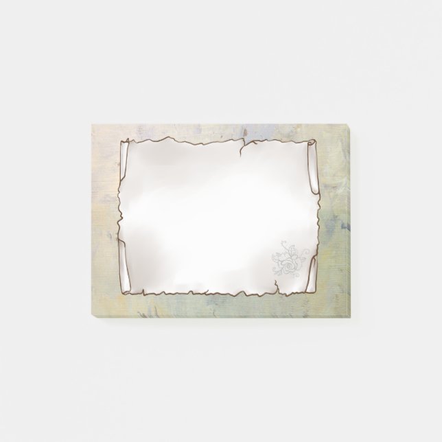 Altes Blatt post-it klebezettel (Vorderseite)